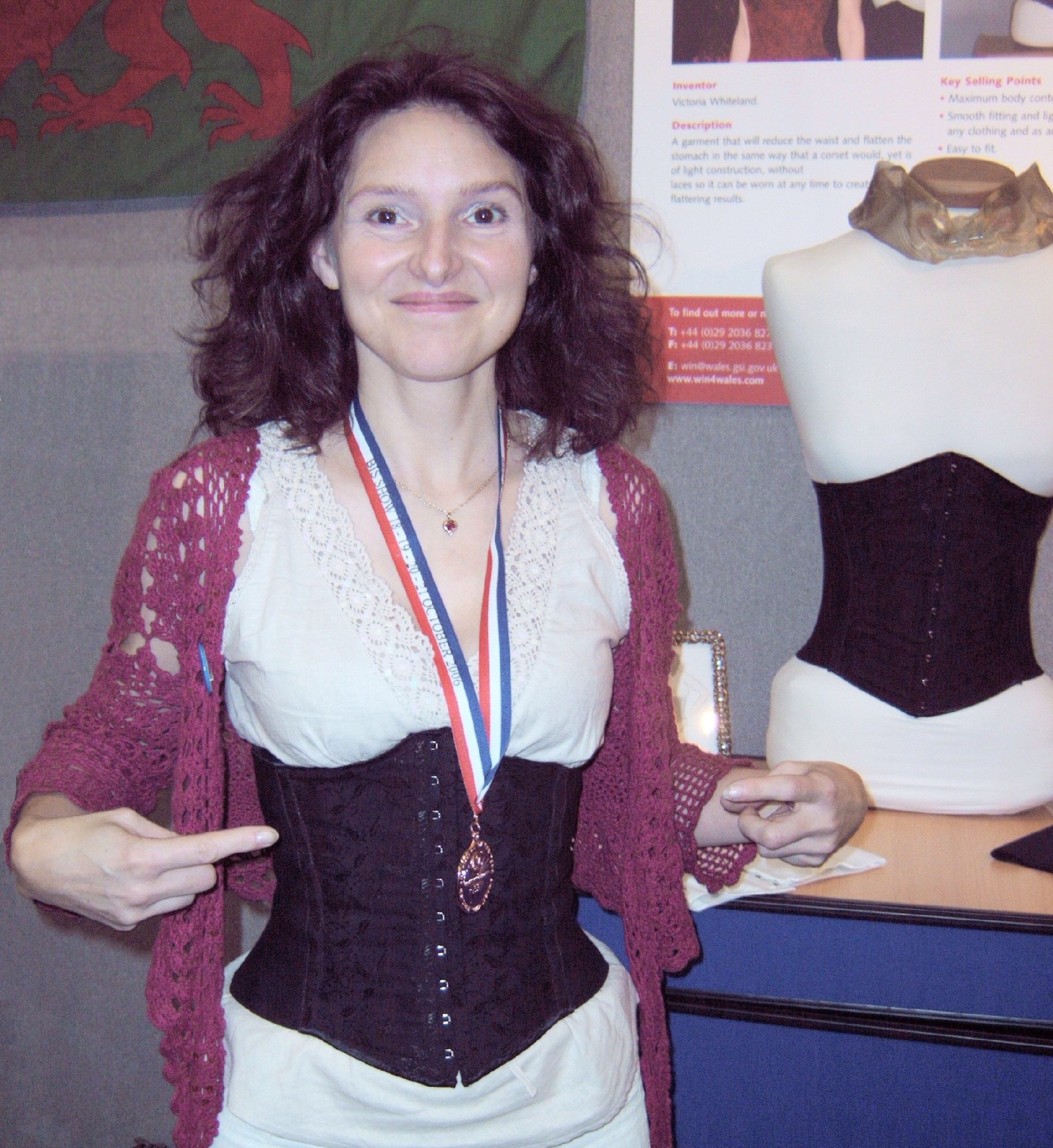 Victoria Whiteland with medal